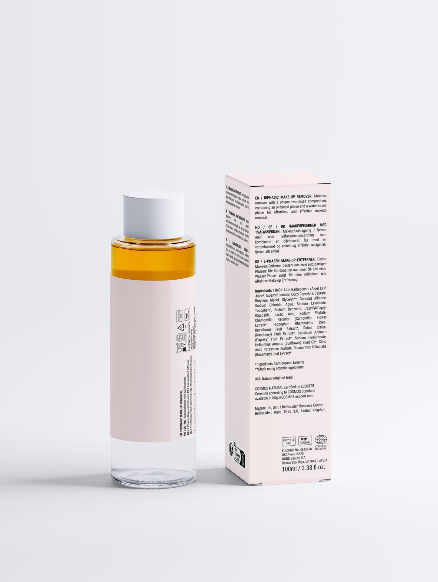 Unique two-phase Make-up remover
